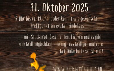 Herbstfeuer am ev. Gemeindehaus